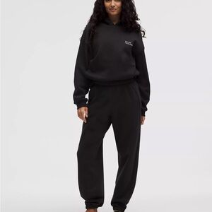 lululemon athletica Black Mid-Rise Oversized Scuba Joggers Size XS